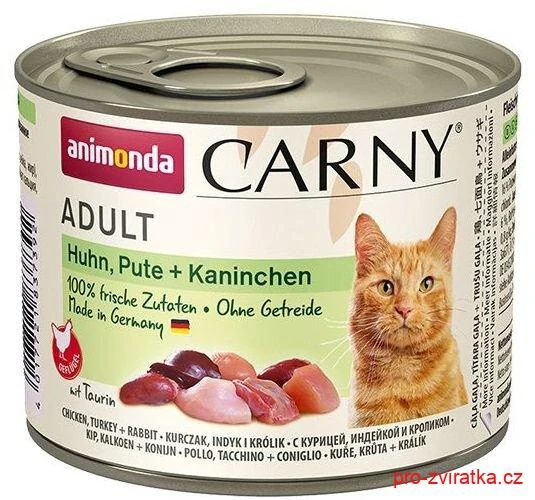 ANIMONDA konzerva CARNY Adult - kuře, krůta+králík 200g