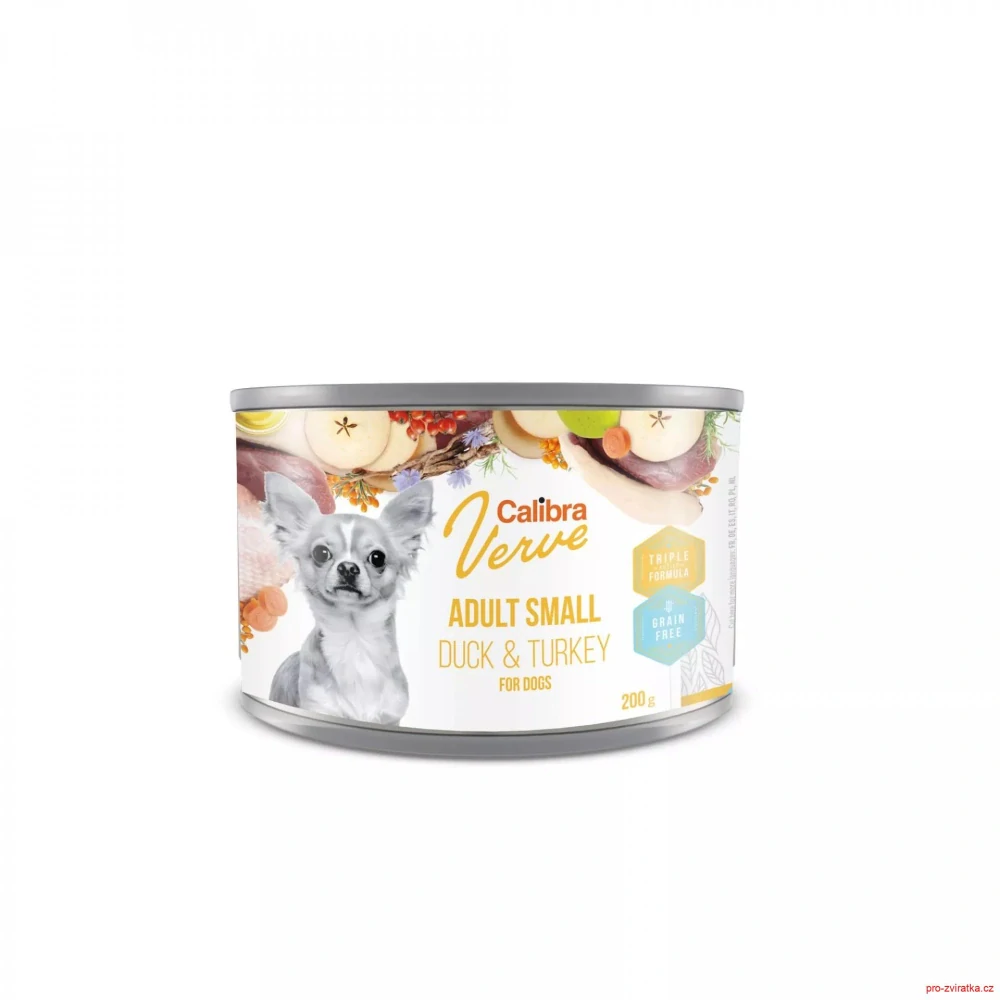 Calibra Dog Verve konz.GF Adult Small Duck&Turkey 200g