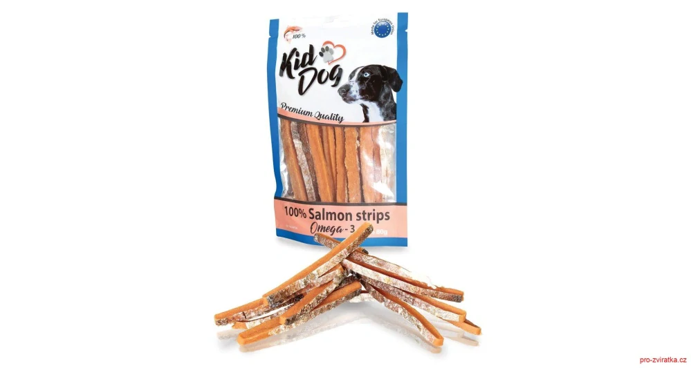 KIDDOG 100% losos v proužku 80 g