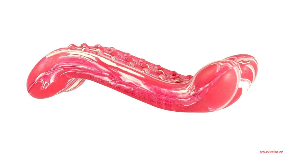Antibakteriální dentální kost s vůní hovězího steaku HipHop přírodní guma 11 cm