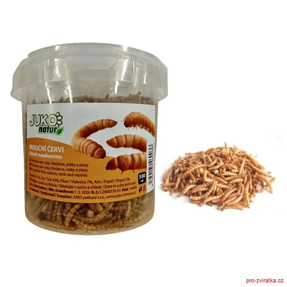 Mouční červi JUKO, dóza 500 ml (80 g)