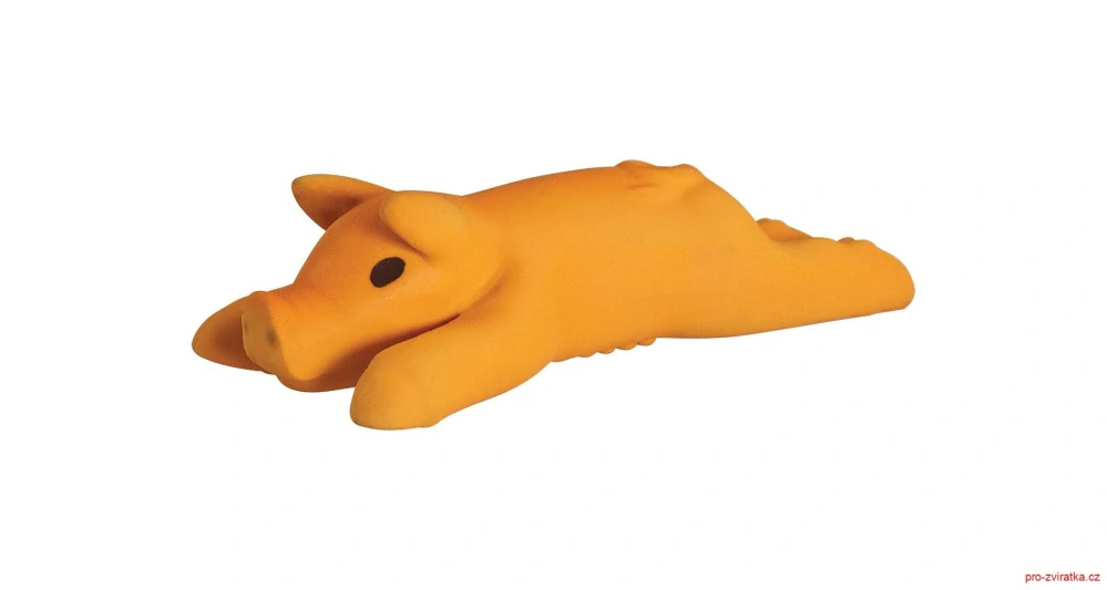 Prasátko ležící se zvukem 13.5 cm, latex, HipHop