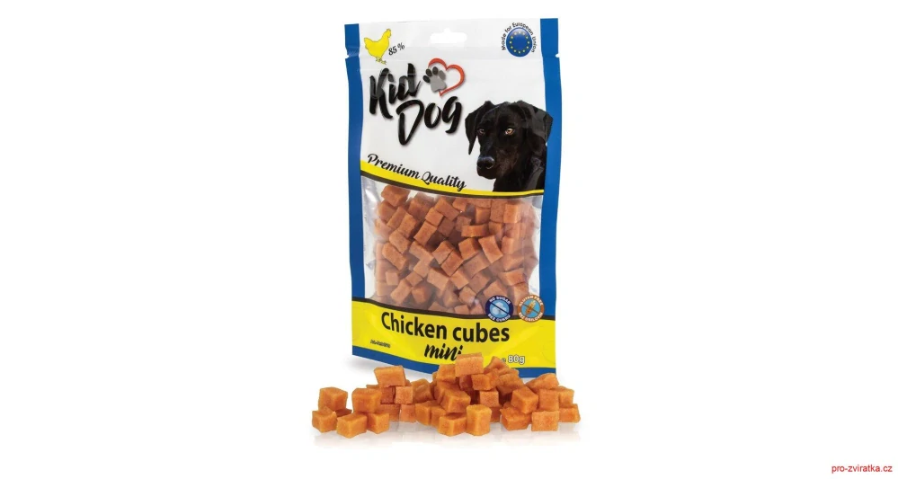 KIDDOG MINI kuřecí kostičky 80 g