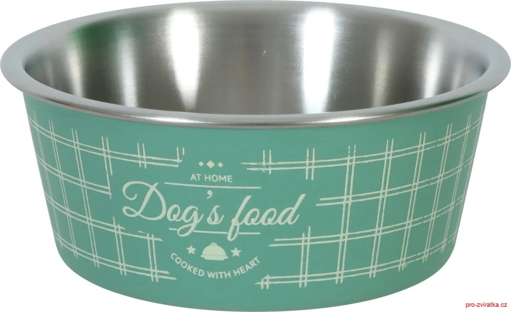 Miska nerez pes FOOD DOG 400ml zelená Zolux