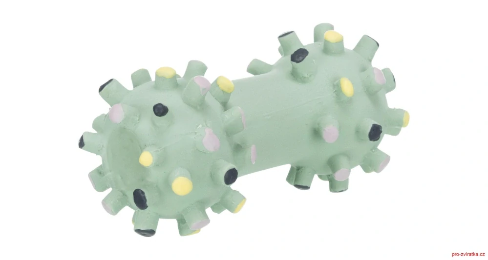 JUNIOR Mini latexová činka se špuntíky 10 cm