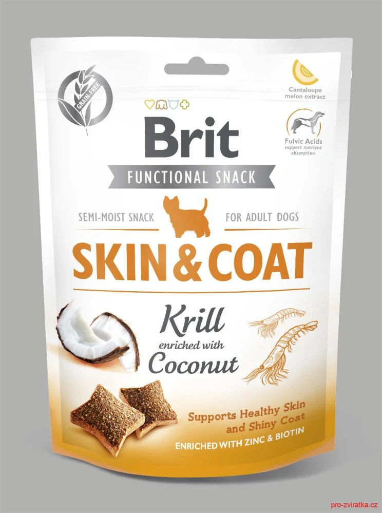 Brit Care Dog Functional Snack Skin&Coat Krill 150g