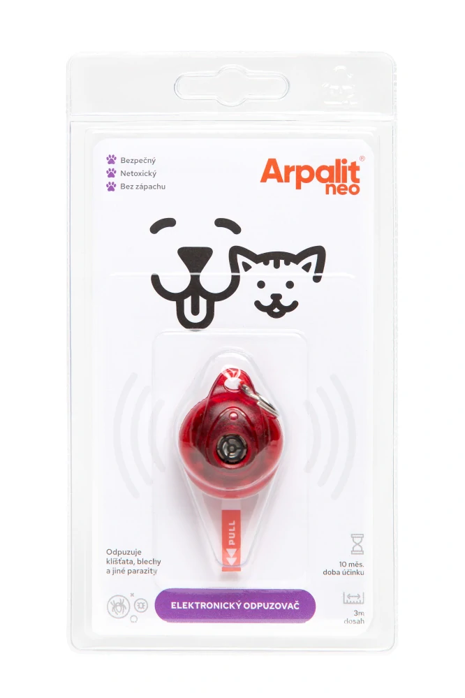 Elektr. odpuz klíšťat Arpalit Dog pro psy a kočky 1ks