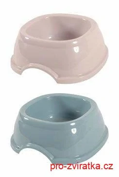 Miska plast protiskluz pes 0,4l mix barev Zolux
