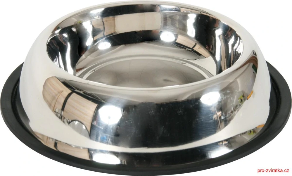 Miska nerez protiskluz pes STEEL 0,225 l Zolux