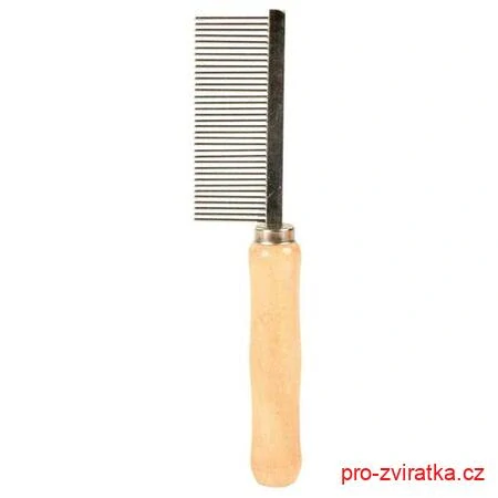 Hřeben ENGLAND střední , dřevěná rukojeť 17 cm