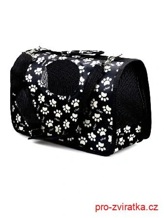 animALL Taška Black with white paws