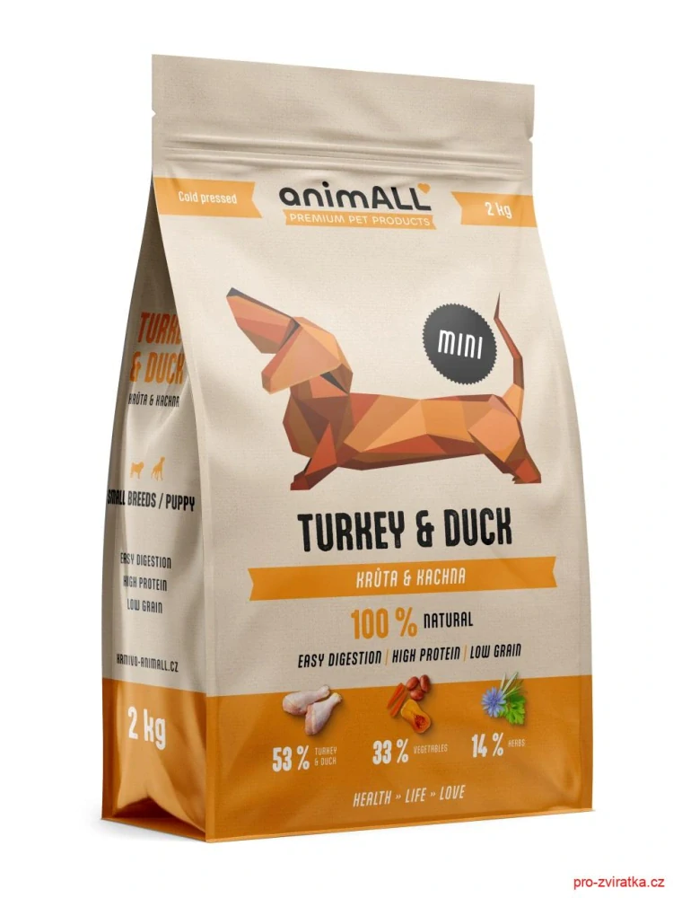 animALL Mini Turkey & Duck 2 kg