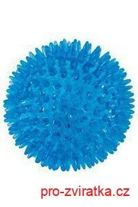 Hračka pes BALL SPIKE TPR POP 8cm s ostny tyrkysZolux
