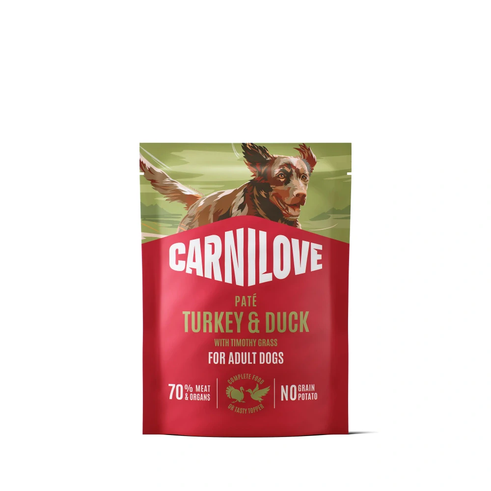 Carnilove Dog Pouch Paté Turkey&Duck+Timothy 300g