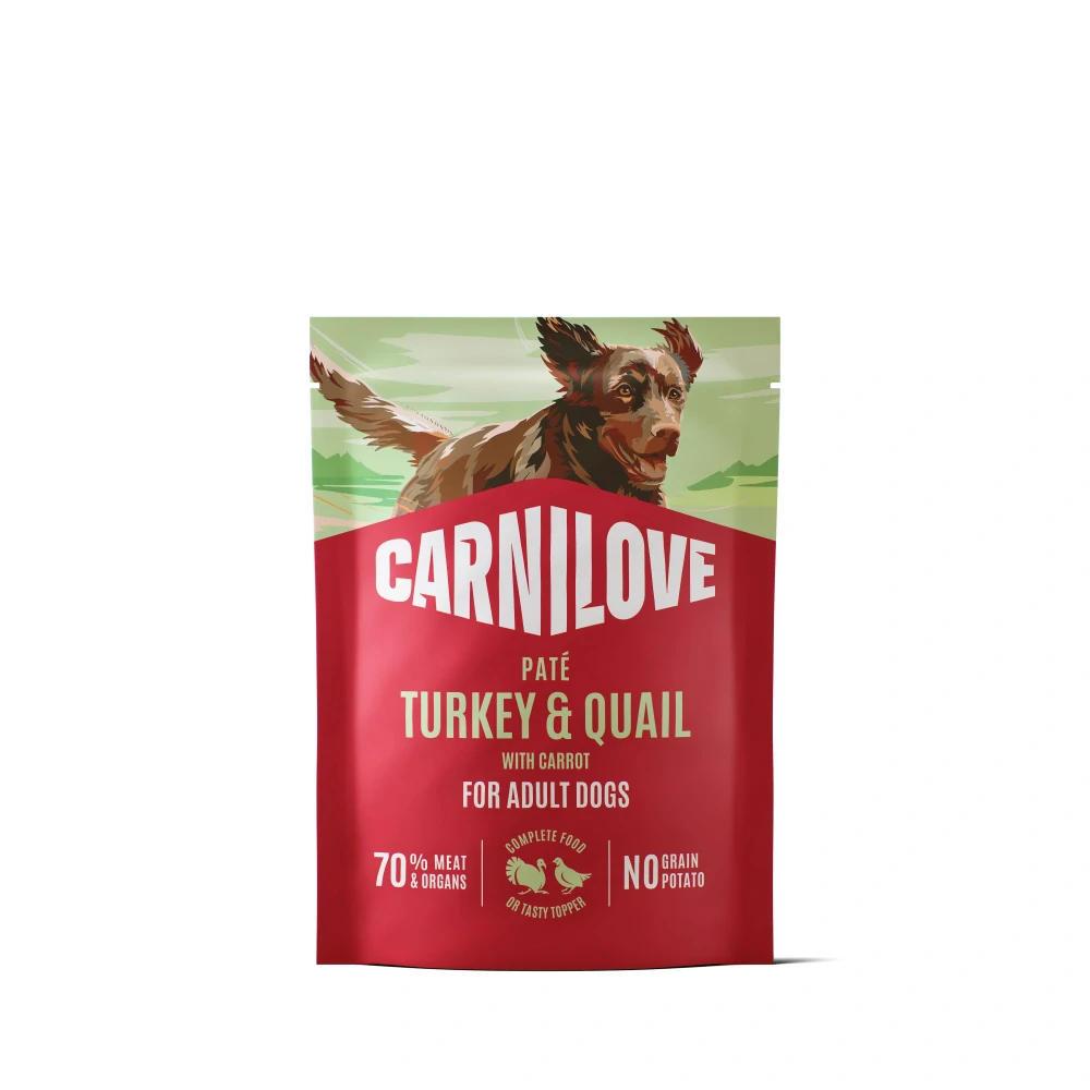 Carnilove Dog Pouch Paté Turkey&Quail+Carrot 300g