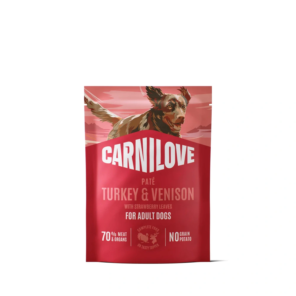 Carnilove Dog Pouch Paté Turkey&Venison+Strawbery 300g