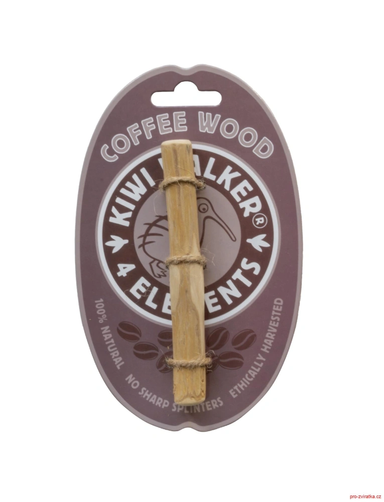 Hračka pes 4Elements Coffee Wood dřevo XS Kiwi