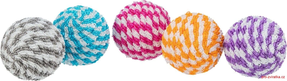 Provázkové míčky - různé barvy 4,5 cm TRIXIE, 1 ks