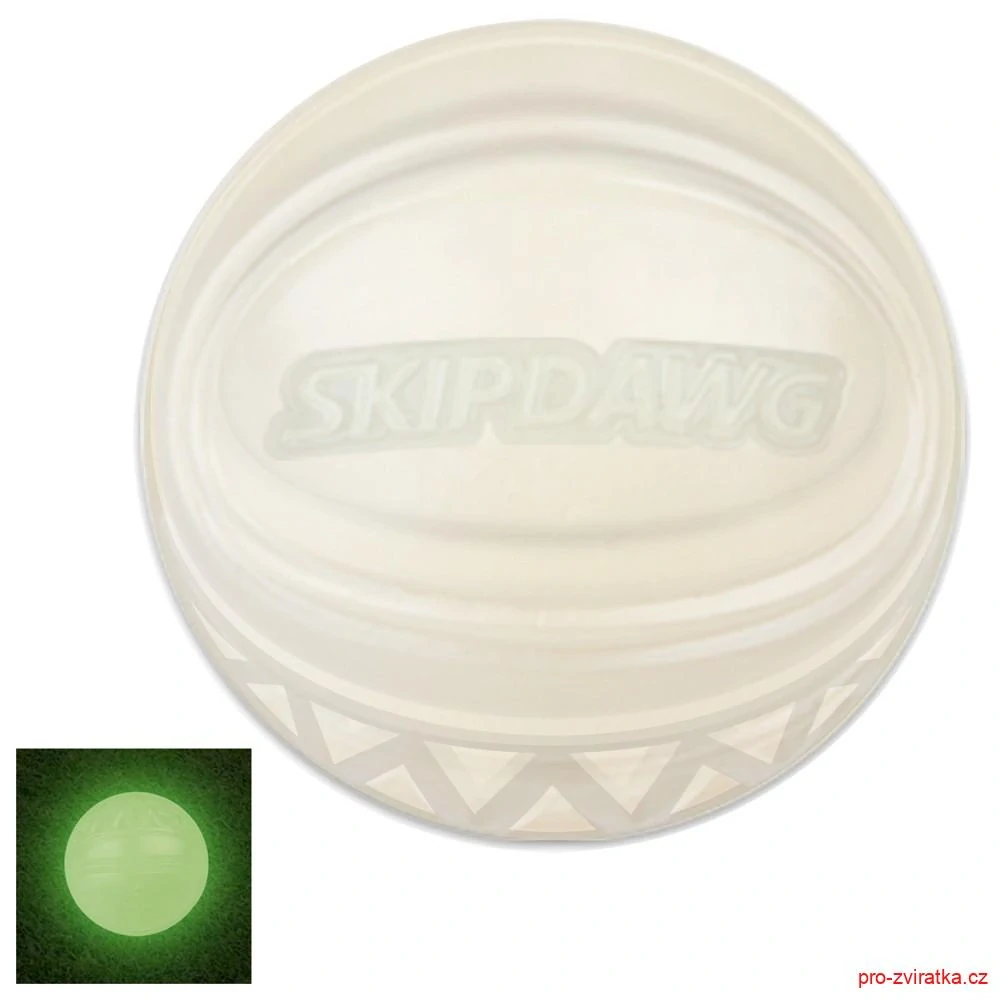 GiGwi Skipdawg Neon Glow Ball zářící míč