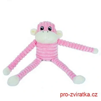 ZippyPaws Spencer - Opice růžová Small