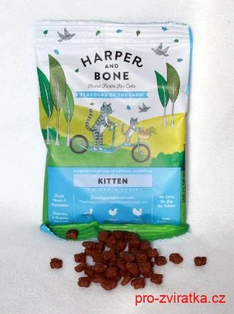 Harper and Bone Cat Kitten příchutě farmy