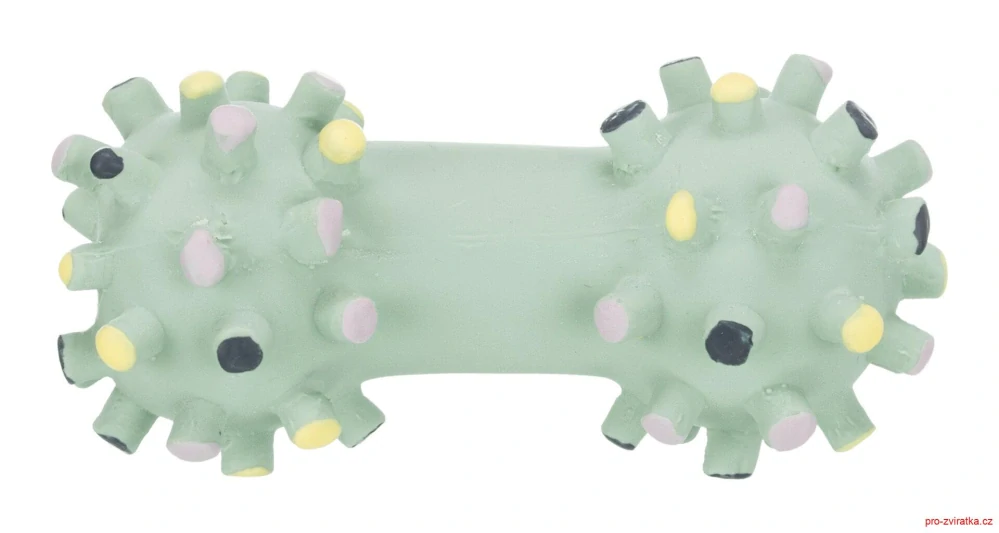 JUNIOR Mini latexová činka se špuntíky 10 cm