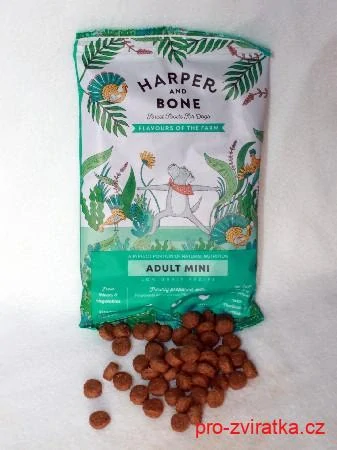 Harper and Bone Dog Adult Mini příchutě farmy