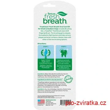 Oral Kit Small/Medium - gel s kartáčky - pro psy - 59 ml
