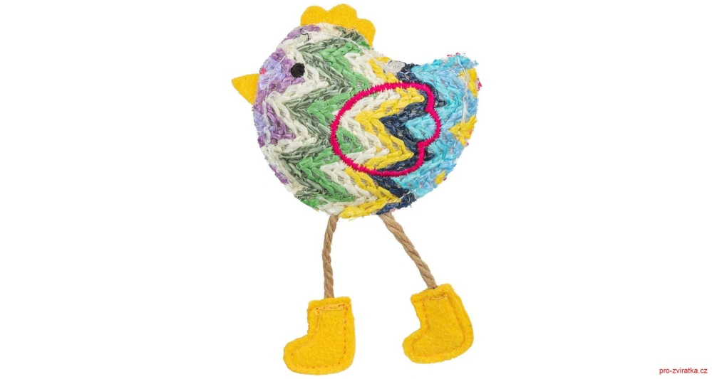 Kuřátko s catnipem, 11 cm, polyester