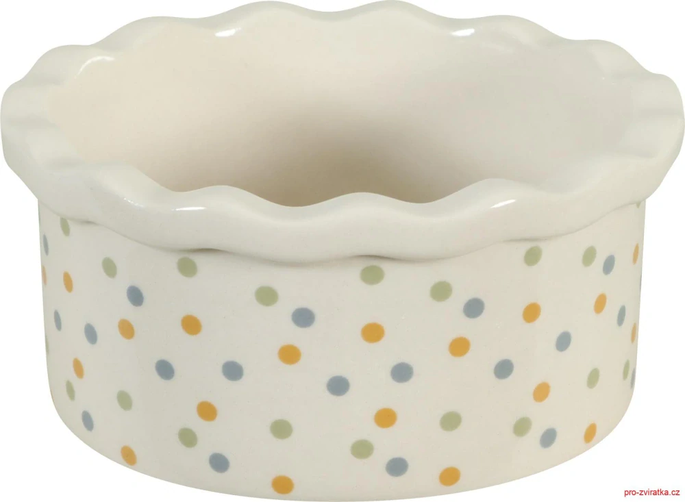 Miska keramická COSY hlodavec 150ml puntíky Zolux