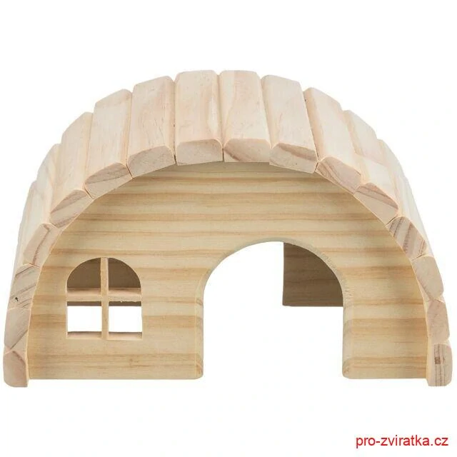Dřevěné iglú pro morčata 29x17x20 cm