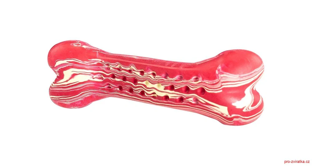 Antibakteriální dentální kost s vůní hovězího steaku HipHop přírodní guma 11 cm