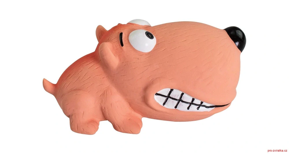 Mini pejsek BigHead 9 cm, se zvukem, latex, HipHop