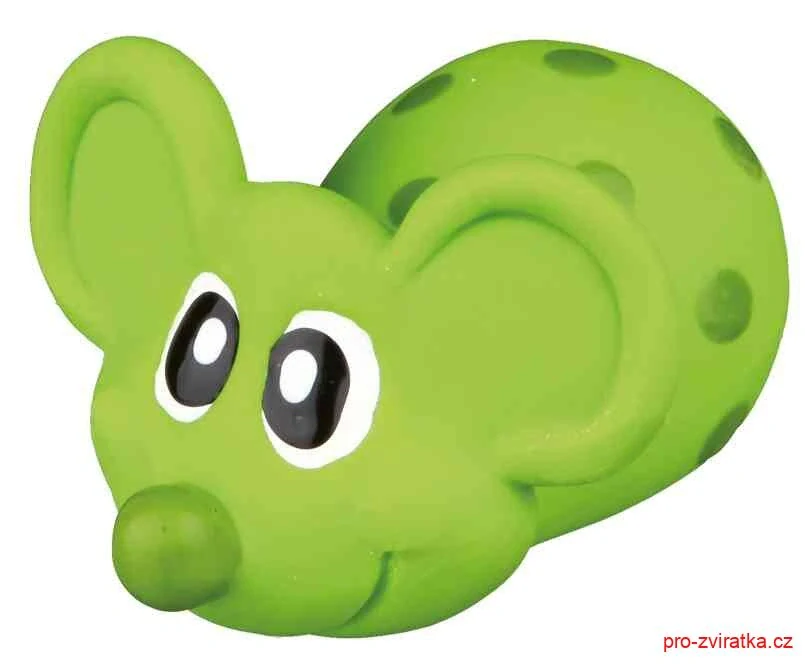 Latexová myška různé barvy, plněná 8 cm