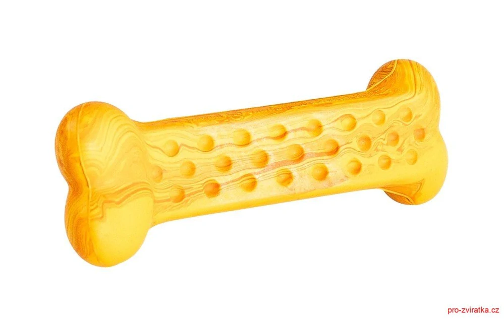Antibakteriální dentální kost s vůní gril.kuřete HipHop přírodní guma 11 cm
