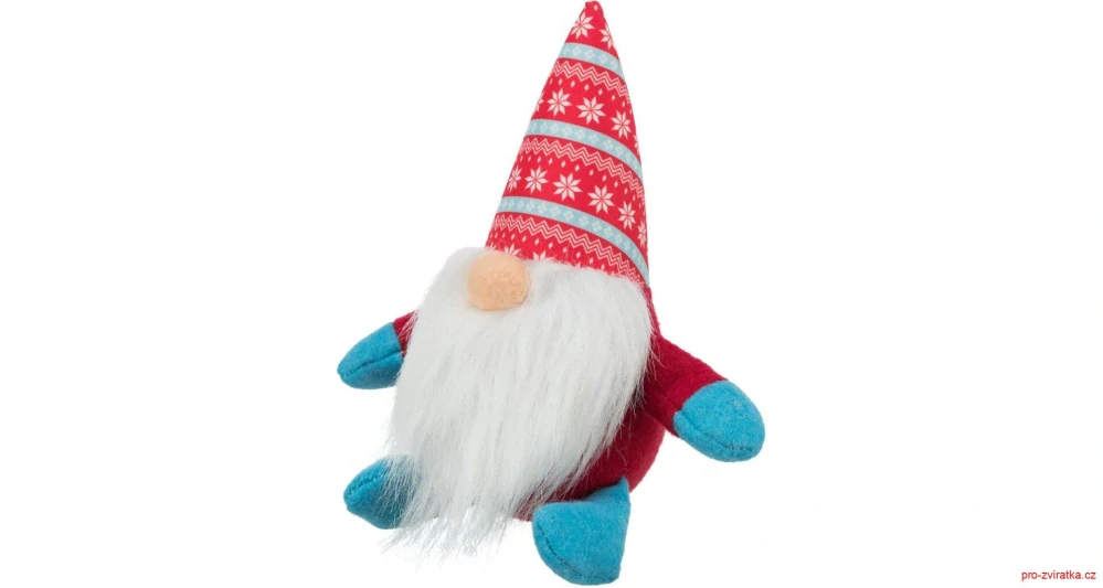 Xmas Dwarf - vánoční skřítek, hračka pro psy se zvukem, 21 cm, různé druhy
