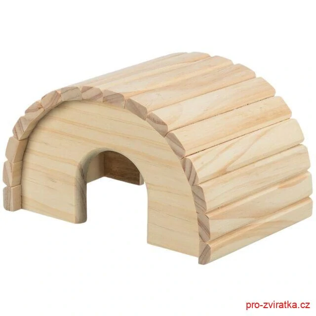 Dřevěné iglú pro morčata 29x17x20 cm