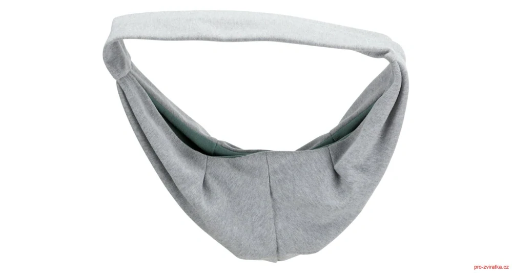 SOFT front carrier - přední látkové nosítko/taška, 22 x 20 x 60 cm, světlešedá/mátová (max. 5kg)