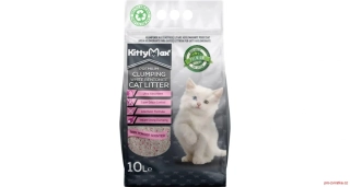 KITTYMAX hrudkující, bezprašný bílý bentonit BABY POWDER 10 l