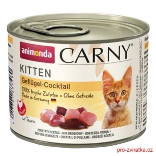 ANIMONDA konzerva CARNY Kitten - drůbeží koktejl 200g