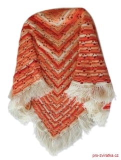 Šátek Sunny Paws s třásněmi