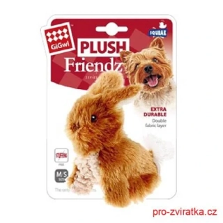 GiGwi Plush Friendz plyšový králíček hnědý