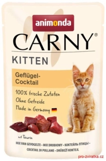 Carny Kitten 85 g drůbeží koktejl, kapsička pro koťata