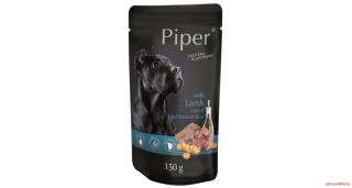 PIPER s jehněčím, mrkví a rýží, kapsička pro psy 150 g