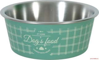 Miska nerez pes FOOD DOG 400ml zelená Zolux