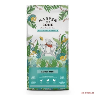 Harper and Bone Dog Adult Mini příchutě farmy