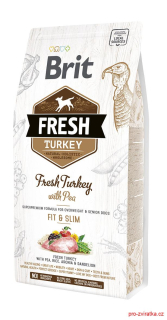 Brit Fresh Dog Turkey & Pea Light Fit & Slim 2,5kg
