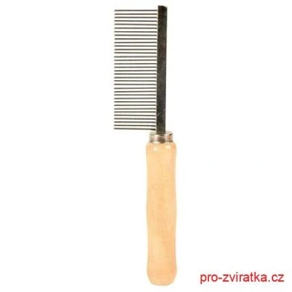 Hřeben ENGLAND střední , dřevěná rukojeť 17 cm
