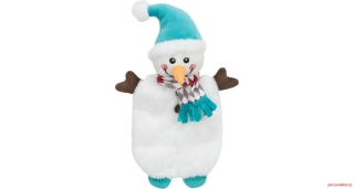 Xmas SNOWMAN, vánoční sněhulák, plyš bez výplně, 31 cm