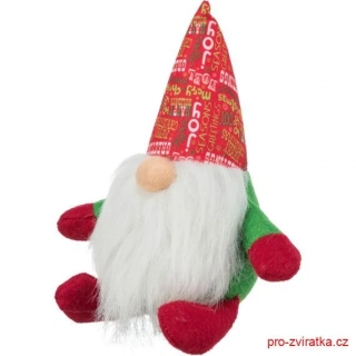 Xmas Dwarf - vánoční skřítek, hračka pro psy se zvukem, 21 cm, různé druhy